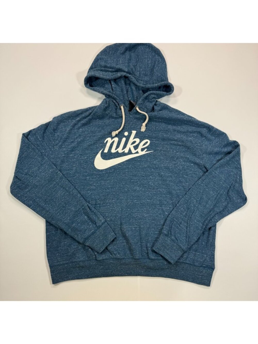 Nike Hoodie Women's L Blue Cotton Fleece-Lined Performance Sports Workout Gym